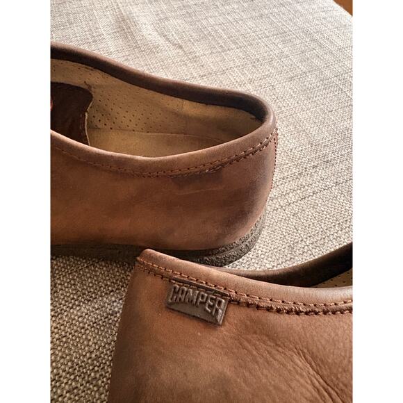 Camper Brown Leather Lace-Up Walking Shoes Casual Comfort Classic Style Size 41 main image 5